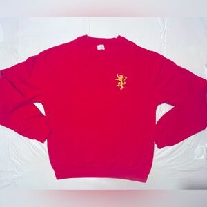 NEW! Game Of Thrones HOUSE LANNISTER LION Red Sweatshirt HBO SIZE S